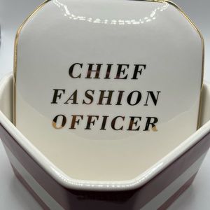 Chief Fashion Officer Accessory Ceramic Box / Jewelry Box
